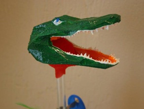 bouncing gator mechanical toys drinking bird 3d print model - Mito3D