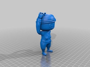 grill menina básico figura esculturas bogleech 3d print model - Mito3D