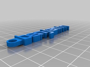 ben-keychain - Organisation kundengebundene 3d print model - Mito3D