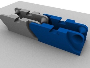 cadena de arrastre partes 3d guía cable fave flexible actualización parte útil 3d print model - Mito3D