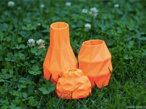 vaso trifecta decoração a arte recipiente geométricas maya 3d print model - Mito3D