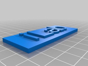 la lila de plaque personnalisé 3d print model - Mito3D