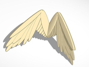 wings 3d animals animal greek tinkercad 3d print model - Mito3D