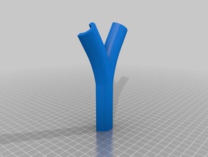 filamentswitchsplitter 3d printer extruders filament switch tube v 3d print model - Mito3D