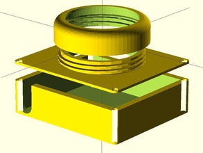 camera lens holder openscad parametric 3d print model - Mito3D
