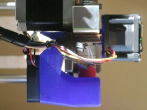 printrbot fan shroud 1405 3d printer parts 40x20mm cooling duct simple 3d print model - Mito3D