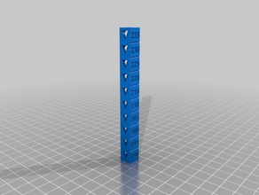 custom temperature calibration tower 3d printing tests customized 3d print model - Mito3D