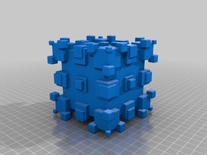 lovely fractal cube design other 3d print model - Mito3D