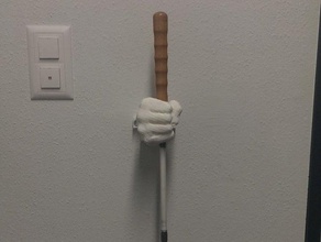 blind cane holder decor fist 3d print model - Mito3D