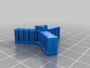 5 floor tester buildings & structures customized 3d print model - Mito3D