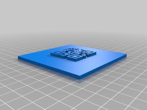 qr etiketi organizasyon özelleştirilmiş 3d print model - Mito3D