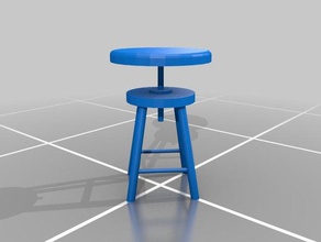piano stool model furniture 3d print model - Mito3D