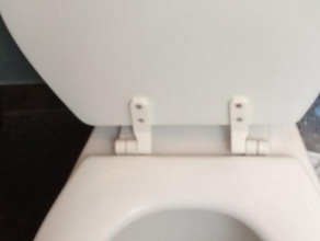 toilet seat hinge replacement - mirror bathroom 3d print model - Mito3D