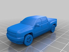 pickup truck vehicles vehicle 3d print model - Mito3D