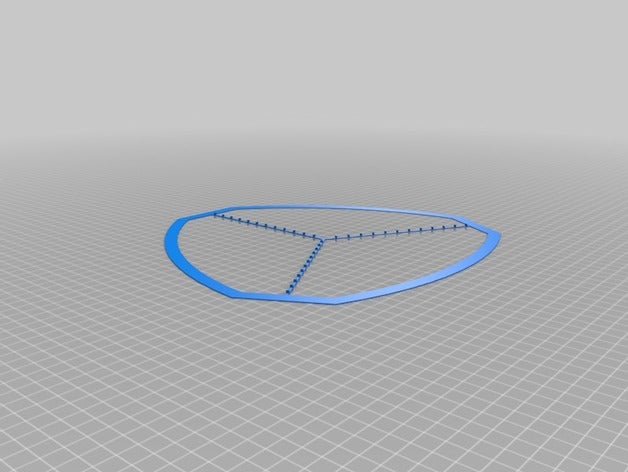 seemecnc rostock max v2 área construída A impressão 3d de testes curvedtriangle a delta triângulo 3D print model - Mito3D