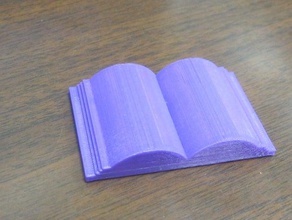 open book props 3d print model - Mito3D