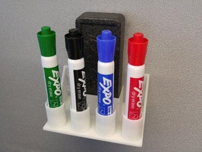 white board marker eraser holder office blackboard expo organization pen whiteboard 3d print model - Mito3D