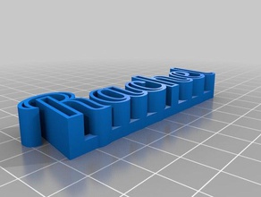 rachel nameplate sculptures customized 3d print model - Mito3D