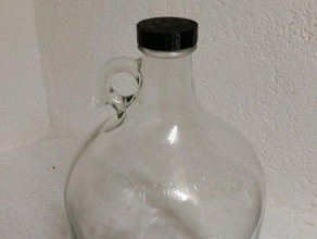 1 gallone vaso con tappo a vite hobby homebrew 3d print model - Mito3D