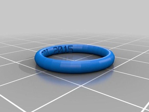 ring 3 les anneaux personnalisé 3d print model - Mito3D
