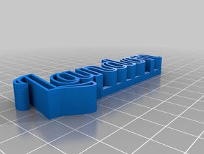landon Zeichen Skulpturen kundengebundene 3d print model - Mito3D