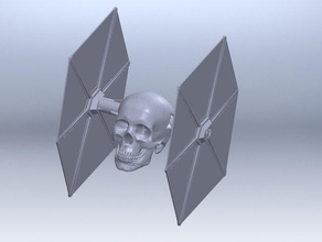tie fighter skull cockpit other toy 3d space month 3d print model - Mito3D