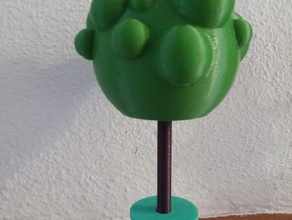 bonsai Skulpturen arbol Natur Runde sphere sphärisch Baum 3d print model - Mito3D