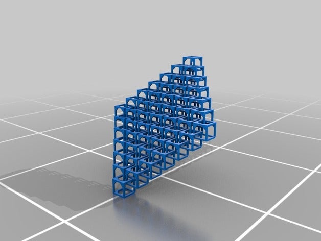 cube chain link engineering cbu mail design fun interlocking supportless 3D print model - Mito3D