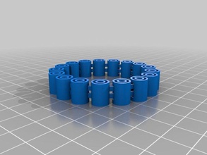mi personalizados flexy jingly pulsera pulseras 3d print model - Mito3D
