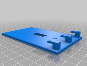 de parede fina placa ganchos produtos para casa fácil impressão lightswitch rápida gancho 3d print model - Mito3D