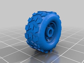 wheel atv utv 20mm diameter vehicles 28mm bitz car conversion diy miniature model parts protector terrain tire vehicle 3d print model - Mito3D