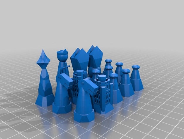 personale set di scacchi 3D print model - Mito3D