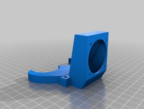 prusa i3 dual extruder fan shroud 3d printer parts 3d print model - Mito3D