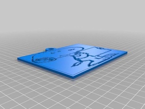 snopi Arte 2d personalizado 3d print model - Mito3D