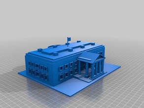 white house 3d printer accessories 3d print model - Mito3D