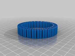 heart stretchlet bracelets customized 3d print model - Mito3D