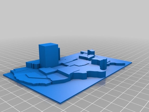 emissões de co2 per capita energia relacionados nos prisma mapa aprendizagem personalizado 3D print model - Mito3D