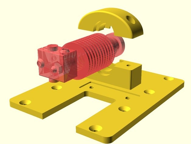 e3d v6 bowden fabrikator 3d L'imprimante de pièces serrage transformer turnigy 3D print model - Mito3D