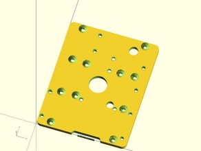 plaque de support L'imprimante 3d pièces fabrikator turnigy 3d print model - Mito3D