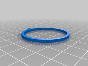 40mm hoop earring other jewelry openscad 3d print model - Mito3D