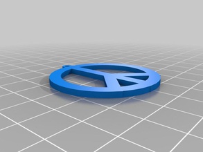 peace earring other jewelry 3d print model - Mito3D