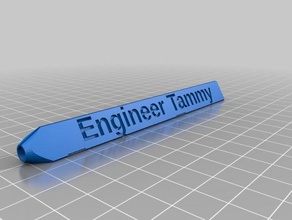 engineer tammy office customized 3d print model - Mito3D