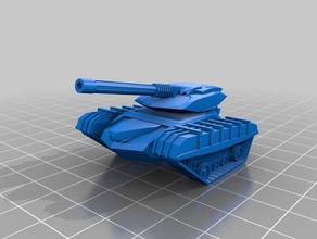 my customized procedural miniature game tank games 3d print model - Mito3D