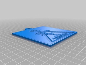 perigo galo lithopane 2d a arte personalizado 3d print model - Mito3D