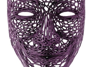 anonymous stile voronoi math art 3d print model - Mito3D