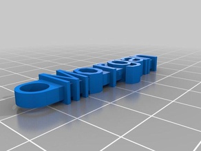 morgan llavero organización personalizado 3d print model - Mito3D