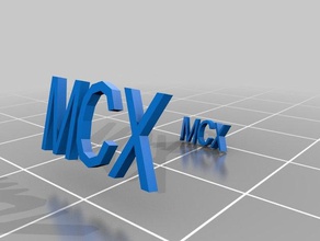 mcx anel 2 anéis personalizado 3d print model - Mito3D