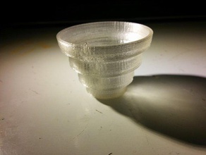 dobrável copo taça bebida flexível freecad ninjaflex água 3d print model - Mito3D