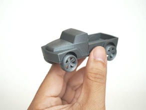pickup truck vehicles car desktop miniature toy trucks vehicle 3d print model - Mito3D