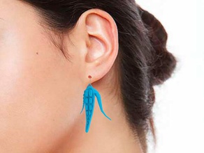 always sea earrings beautiful earring frau love pirate woman 3d print model - Mito3D